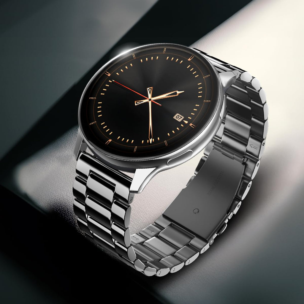 Noise Vortex Plus 1.46” AMOLED Display, AoD, BT Calling, Sleek Metal Finish, 7 Days Battery Life, All New OS with 100+ Watch Faces & Health Suite (Metal Silver)