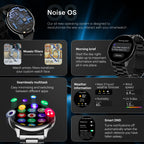 Noise Vortex Plus 1.46” AMOLED Display, AoD, BT Calling, Sleek Metal Finish, 7 Days Battery Life, All New OS with 100+ Watch Faces & Health Suite (Metal Silver)