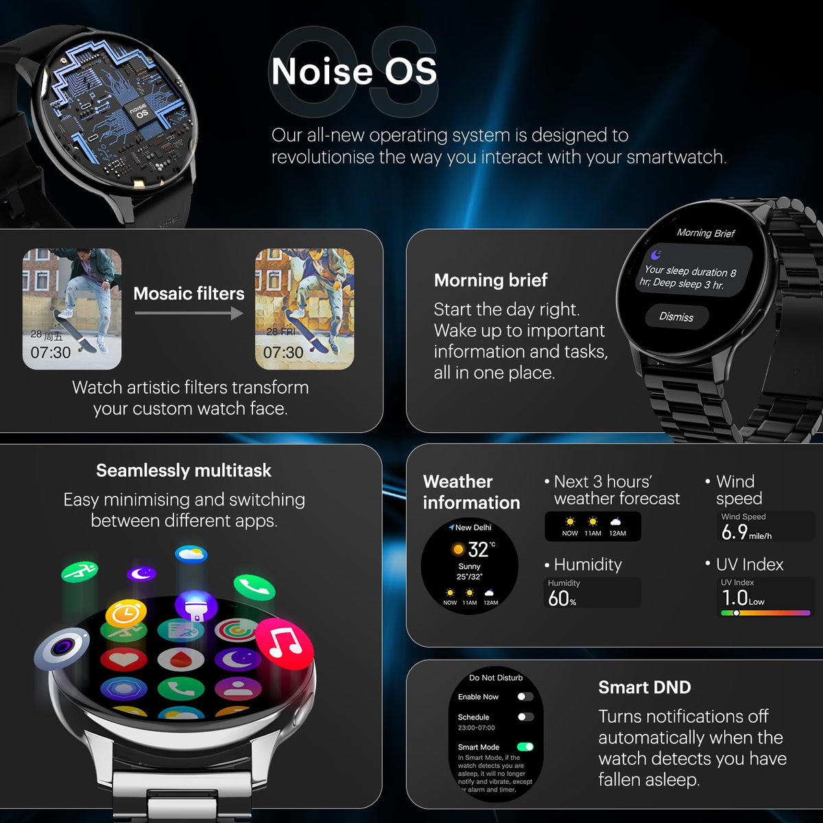 Noise Vortex Plus 1.46” AMOLED Display, AoD, BT Calling, Sleek Metal Finish, 7 Days Battery Life, All New OS with 100+ Watch Faces & Health Suite (Metal Silver)