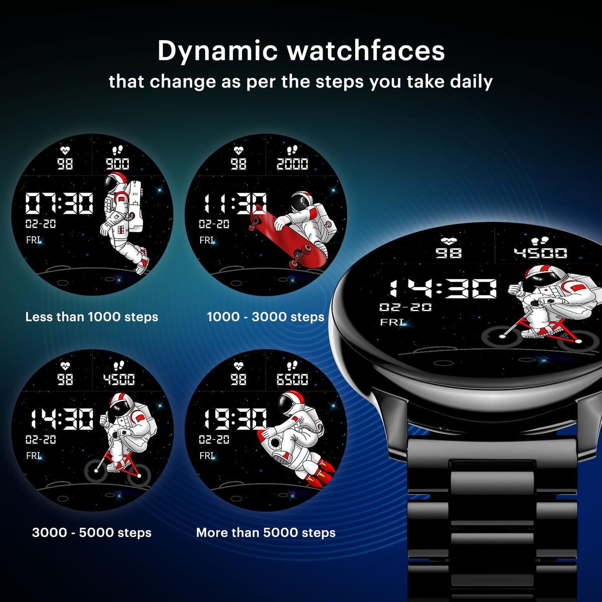 Noise Vortex Plus 1.46” AMOLED Display, AoD, BT Calling, Sleek Metal Finish, 7 Days Battery Life, All New OS with 100+ Watch Faces & Health Suite (Metal Silver)