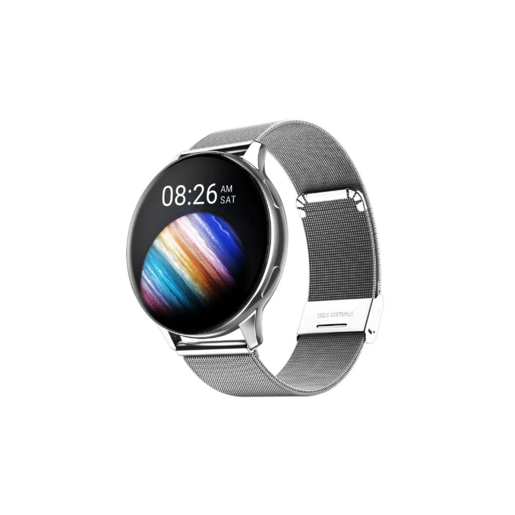 Noise Vortex Plus 1.46” AMOLED Display, AoD, BT Calling, Sleek Metal Finish, 7 Days Battery Life, All New OS with 100+ Watch Faces & Health Suite (Silver Link)