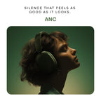 Noise Newly Launched Airwave Max XR Wireless Over-Ear Headphones with 120H Playtime, ANC, HFA Tech, Spatial Audio, Dual Pairing,BT V6.0(Forest Green)