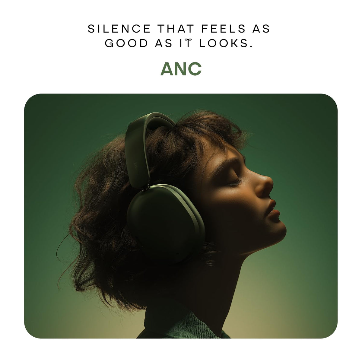 Noise Newly Launched Airwave Max XR Wireless Over-Ear Headphones with 120H Playtime, ANC, HFA Tech, Spatial Audio, Dual Pairing,BT V6.0(Forest Green)