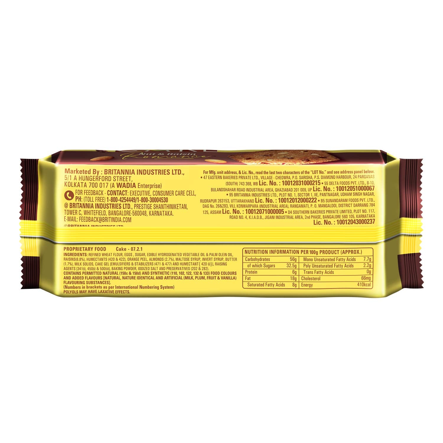 Britannia Nut & Raisin Romance, 150g