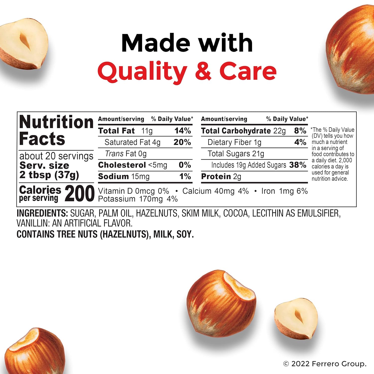 Nutella Hazelnut Spread with Cocoa, 750g