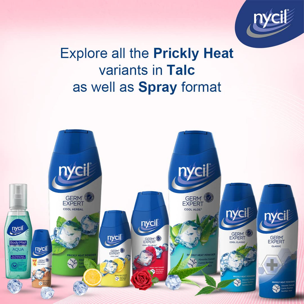 Nycil Germ Expert Cool Gulabjal  400g Pack