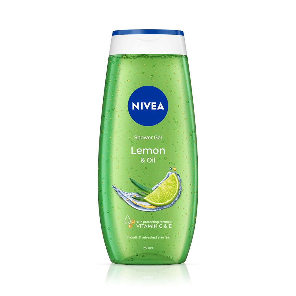 NIVEA Bath Care Lemon and Oil Shower Gel, 250ml
