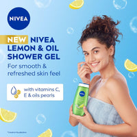 NIVEA Bath Care Lemon and Oil Shower Gel, 250ml