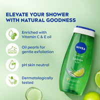NIVEA Bath Care Lemon and Oil Shower Gel, 250ml