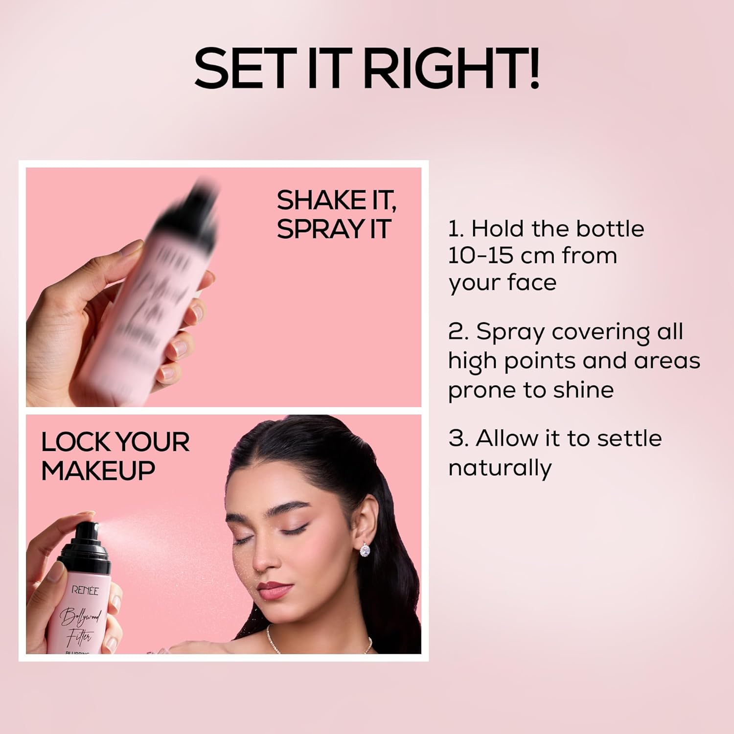 RENEE Bollywood Filter Blurring Setting Spray for Face Makeup