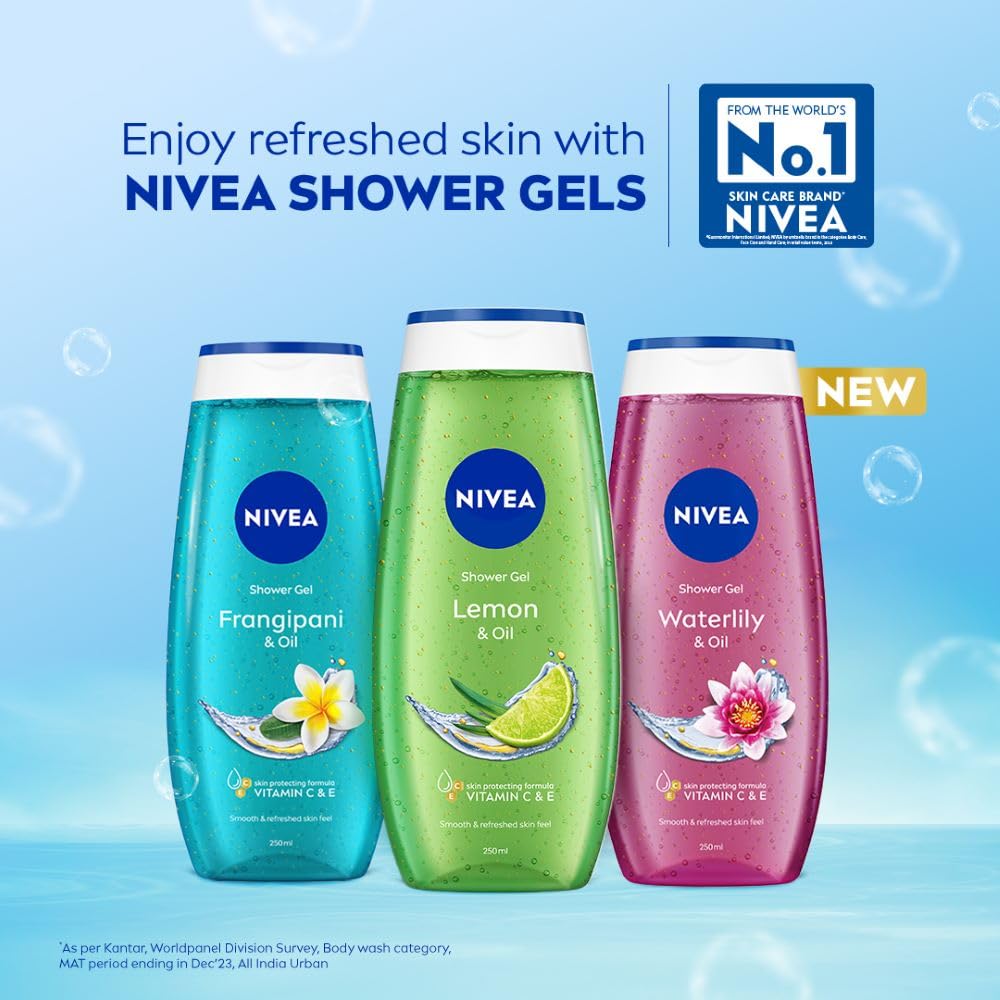 NIVEA Bath Care Lemon and Oil Shower Gel, 250ml