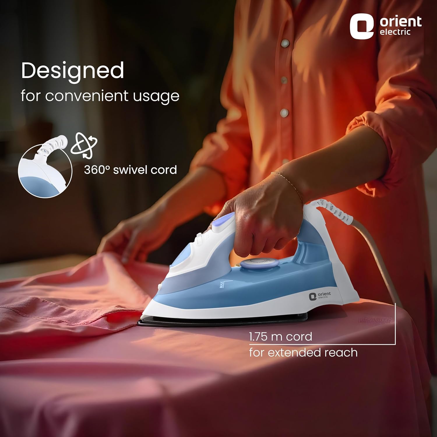 Orient Electric 1300 W Steam iron