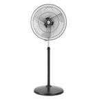 Orient Electric 450mm Tornado Pedestal Fan for home | Powerful Motor, High Air Delivery |3-Speed Control, High Speed Stand Fan | Metal Body, Telescopic Arrangement| 2 Years Warranty by Orient | Black