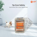 Orient Electric Stark Quartz Room Heater | 800 W Low Power Consumption | Tip-over Protection | 2 Heating Rods for Quick Heating | Cool Touch Body | 1 Year Warranty, White