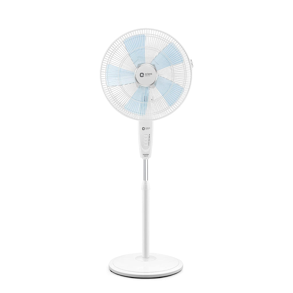 Orient Electric | Wind Pro Stand-70 Pedestal Fan | Superior Air Delivery | Revolutionary CTX Technology | Strong, Powerful Motor | 400mm High-Speed Pedestal Fan | (Snow White)