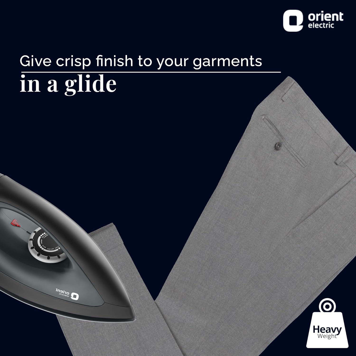 Orient electric Gusto heavy weight Iron for clothes | 1100 Power