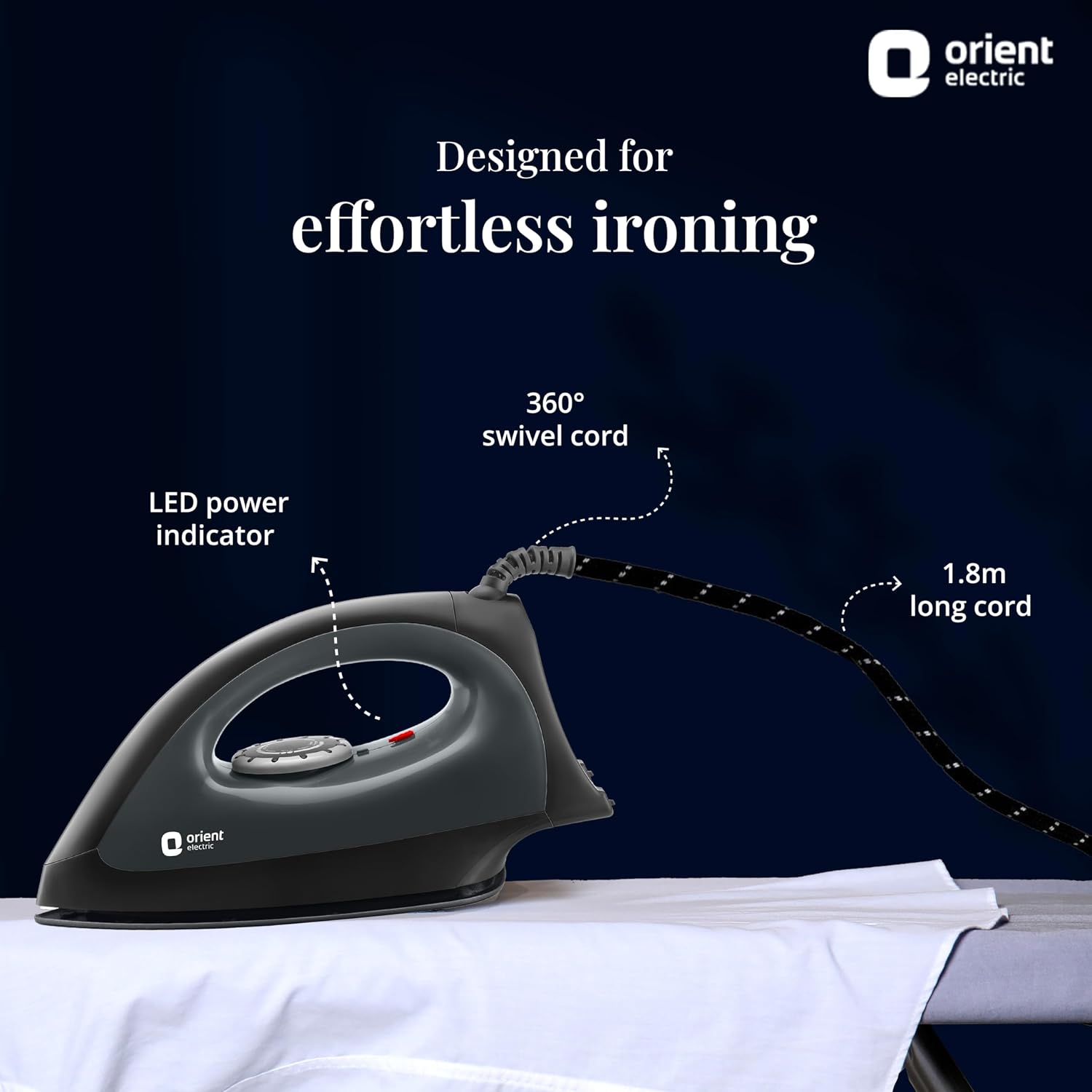 Orient electric Gusto heavy weight Iron for clothes | 1100 Power