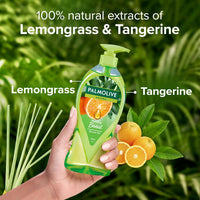 Palmolive Aroma Morning Tonic Body Wash, Gel Based Shower Gel with 100% Natural Citrus Essential Oil & Lemongrass Extracts - pH Balanced, No Parabens, No Silicones, 750ml Pump