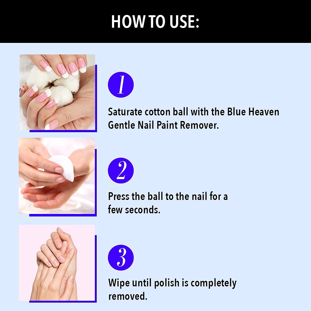 Blue Heaven Gentle Nail Paint Remover,