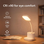PHILIPS 5W CLARO White LED Desk Light | 3-in-1 Study & Table Lamp | EyeComfort Technology | Adjustable Design | Energy Efficient LED Desk Lamp for Study, Work & Reading | Pack of 1