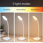 PHILIPS 5W VION White LED Desk Light | 3-in-1 Study & Table Lamp | EyeComfort Technology | Adjustable Design | Energy Efficient LED Lamp for Study, Work & Reading | Pack of 1