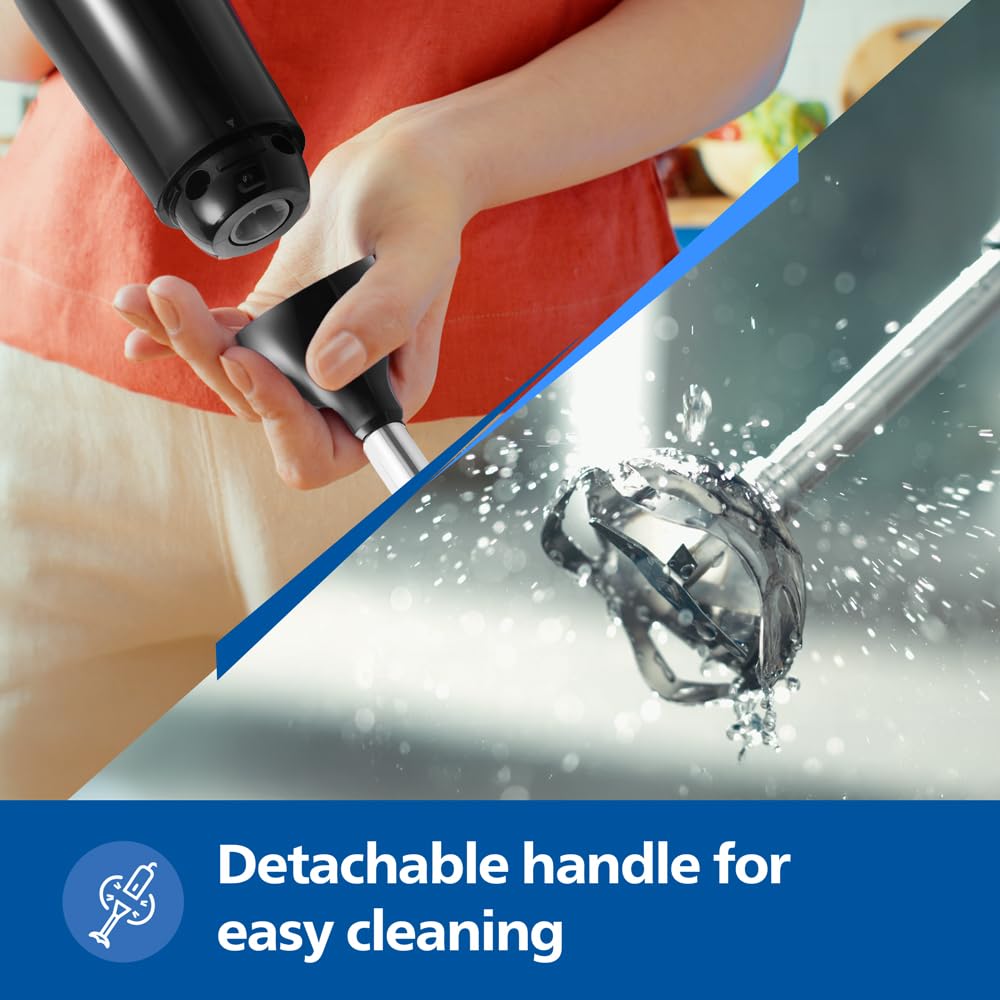 PHILIPS HL1681 Hand Blender |Powerful 300W Motor with Rust free steel arm |Easy single trigger operation | 2year warranty