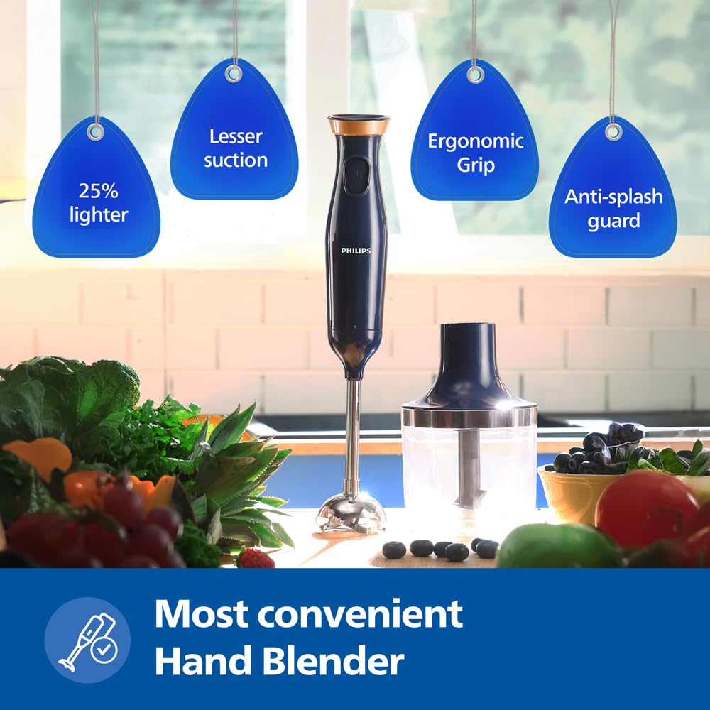 PHILIPS HL1683/00 Hand Blender | Powerful 300W Motor  2year warranty Blue & White