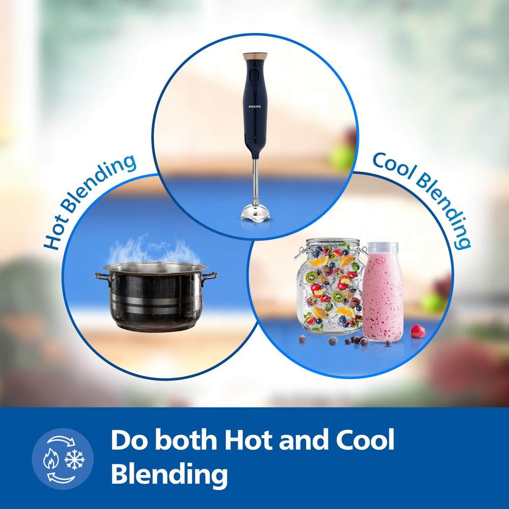 PHILIPS HL1683/00 Hand Blender | Powerful 300W Motor  2year warranty Blue & White