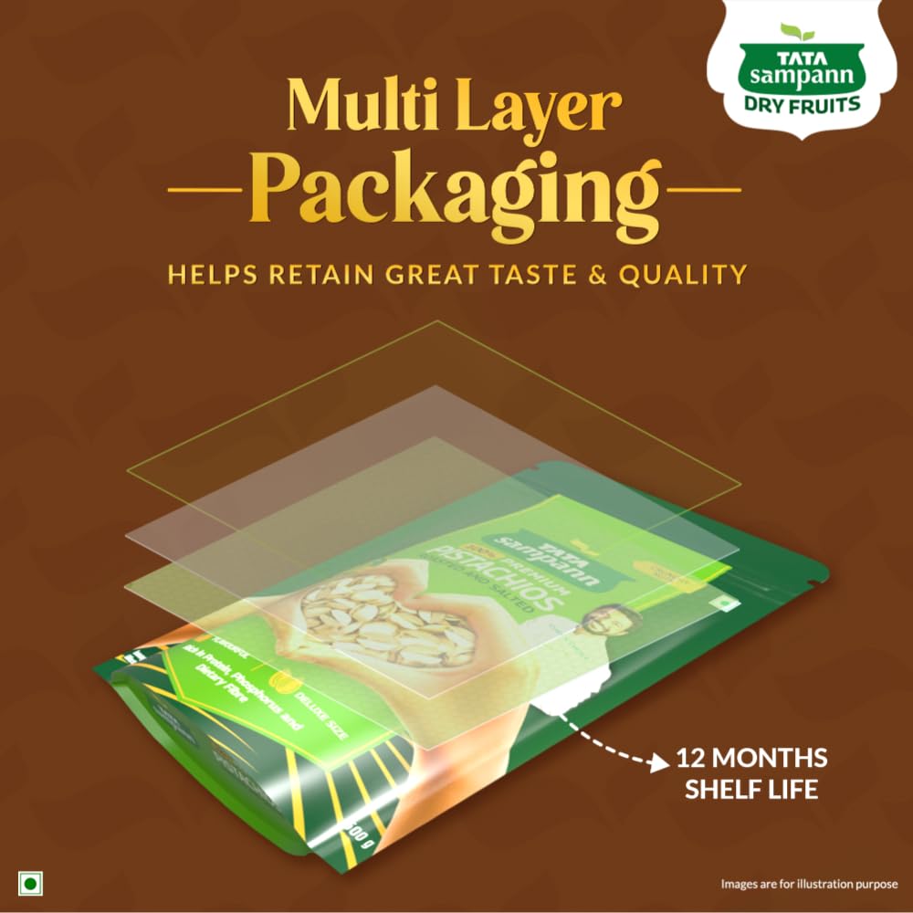 Tata Sampann Pistachios Roasted & Salted, Pista, 200g