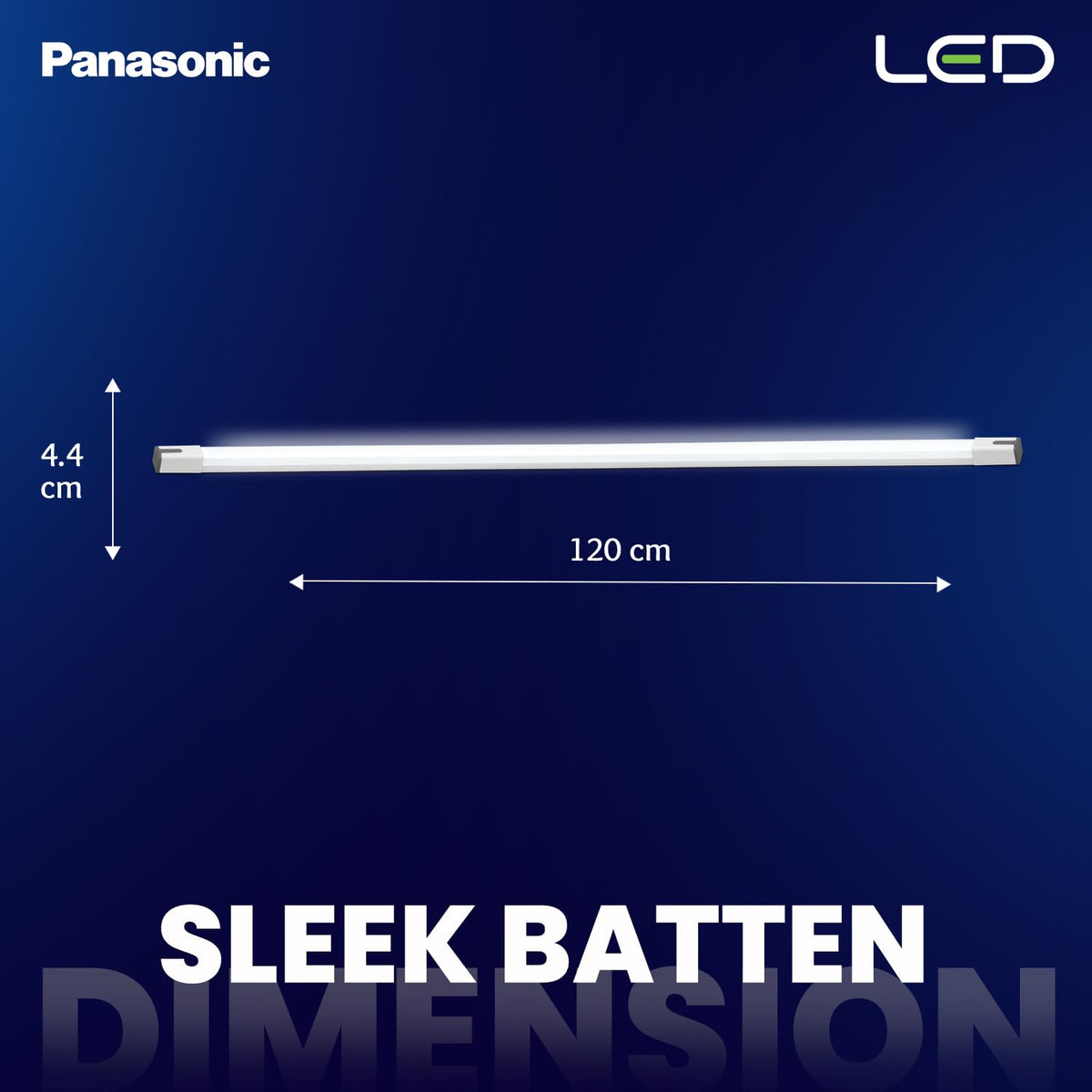 Panasonic 20W TheaLED Ace LED Batten, 20W Tube light for Living Room & Bedroom, Energy Efficient Batten for Home, 6500K Cool Day Light Batten (Pack of 6)