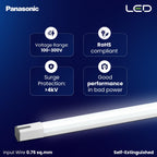 Panasonic 20W TheaLED Ace LED Batten, 20W Tube light for Living Room & Bedroom, Energy Efficient Batten for Home, 6500K Cool Day Light Batten (Pack of 4)