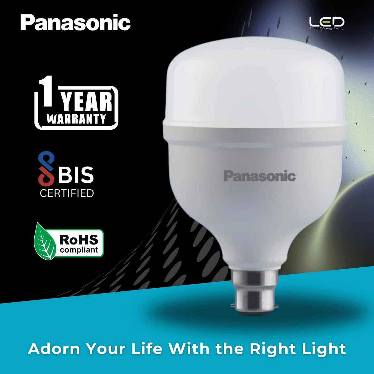 Panasonic 30W B22 LED Cool Day Light Bulb, Pack of 1