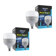 Panasonic Dura Hyper 30W LED Bulb, High Wattage Energy Saving Bulb, B22 Base, High Lumen Per Watt - 100 Lm/W, Bright Cool Light for Parking, Retail Shops, Showrooms, Outdoor Use (6500K, Pack 2)