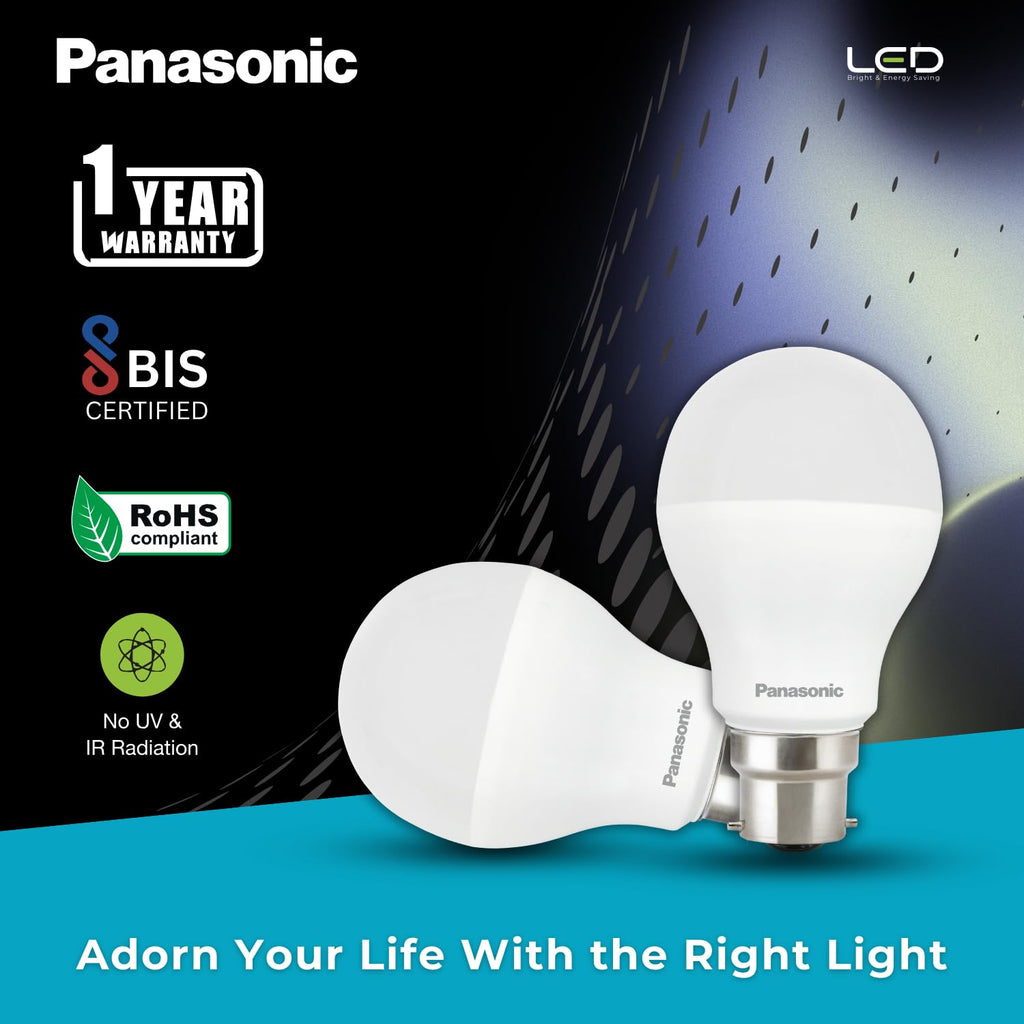 Panasonic Dura Saver 12W Bulb, B22 Base 12W Bulb Light for Home, 25000+ BH with 1 Year Warranty, 6500K Cool Day Bulb (Pack of 25)