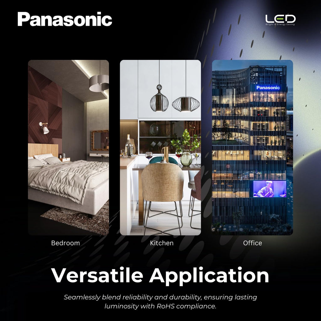 Panasonic Dura Saver 12W Bulb, B22 LED Bulb Base For Home & Office, 1 Year Warranty, Energy Efficiet, 6500K Cool Daylight (Pack of 10)