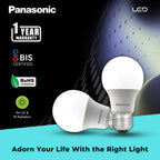 Panasonic Dura Saver 9W Bulb, E27 LED Bulb Base For Home & Office, 1 Year Warranty, Energy Efficiet, 6500K Cool Daylight (Pack of 10)
