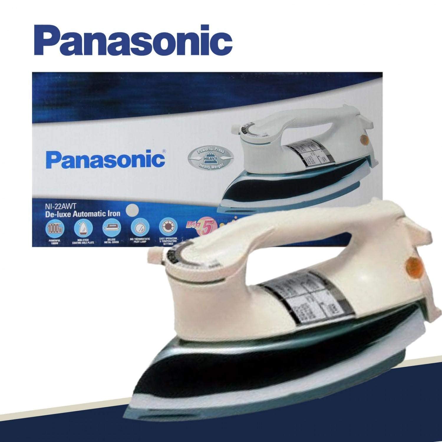 Panasonic HEAVY WEIGHT IRON 22AWT, 1000 watts
