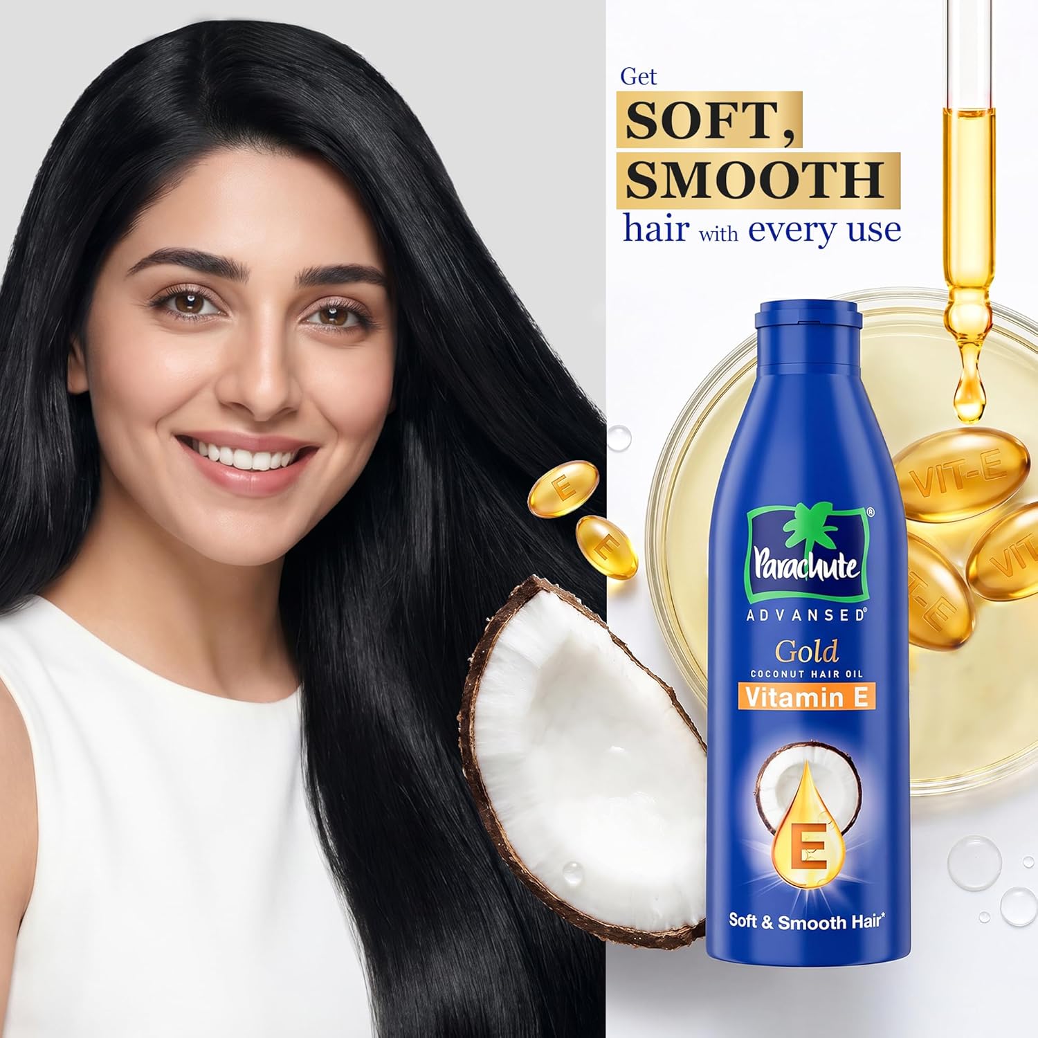 Parachute Advansed Gold Vitamin E Coconut Hair Oil 300 ml