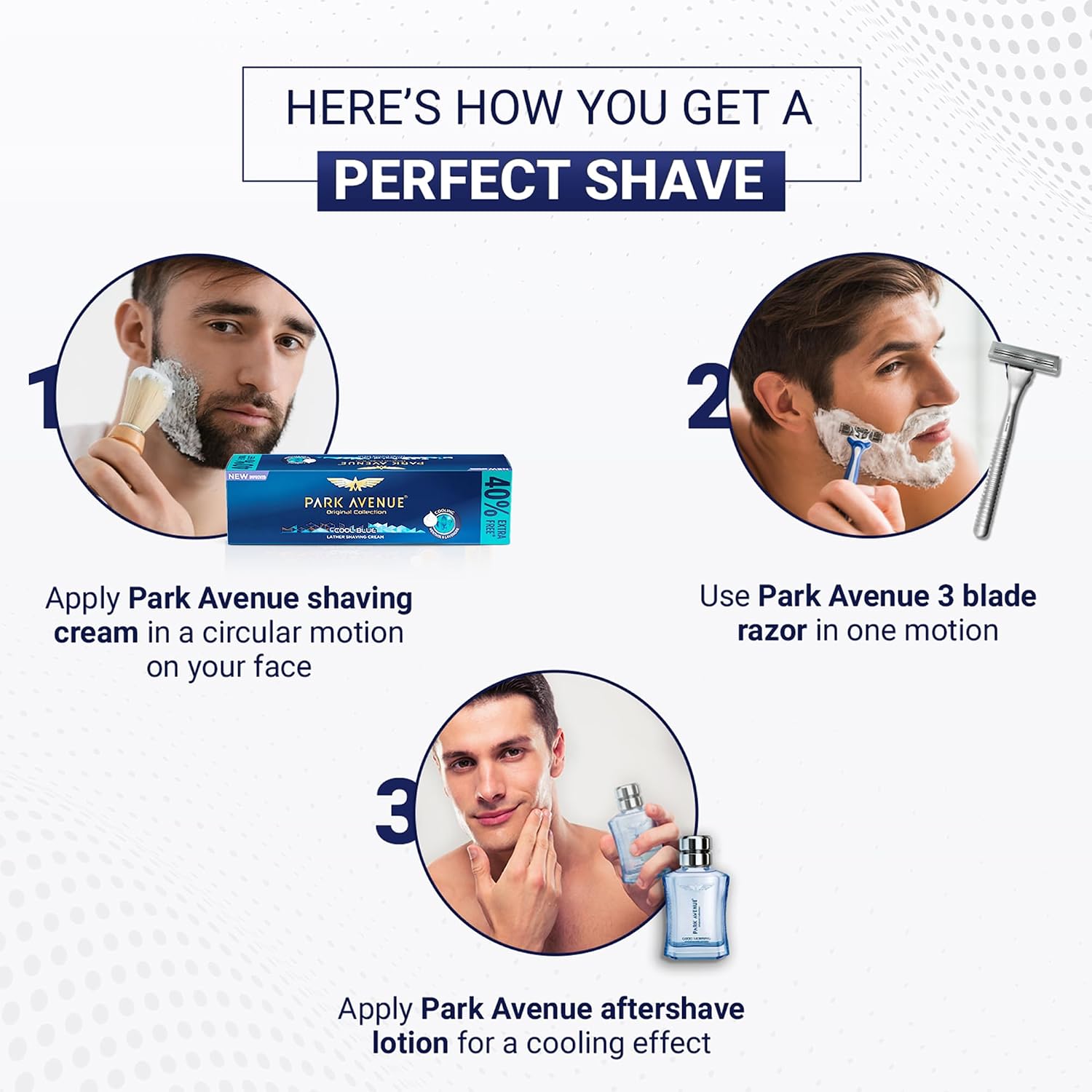Park Avenue - Cool Blue Lather Shaving Cream 84g