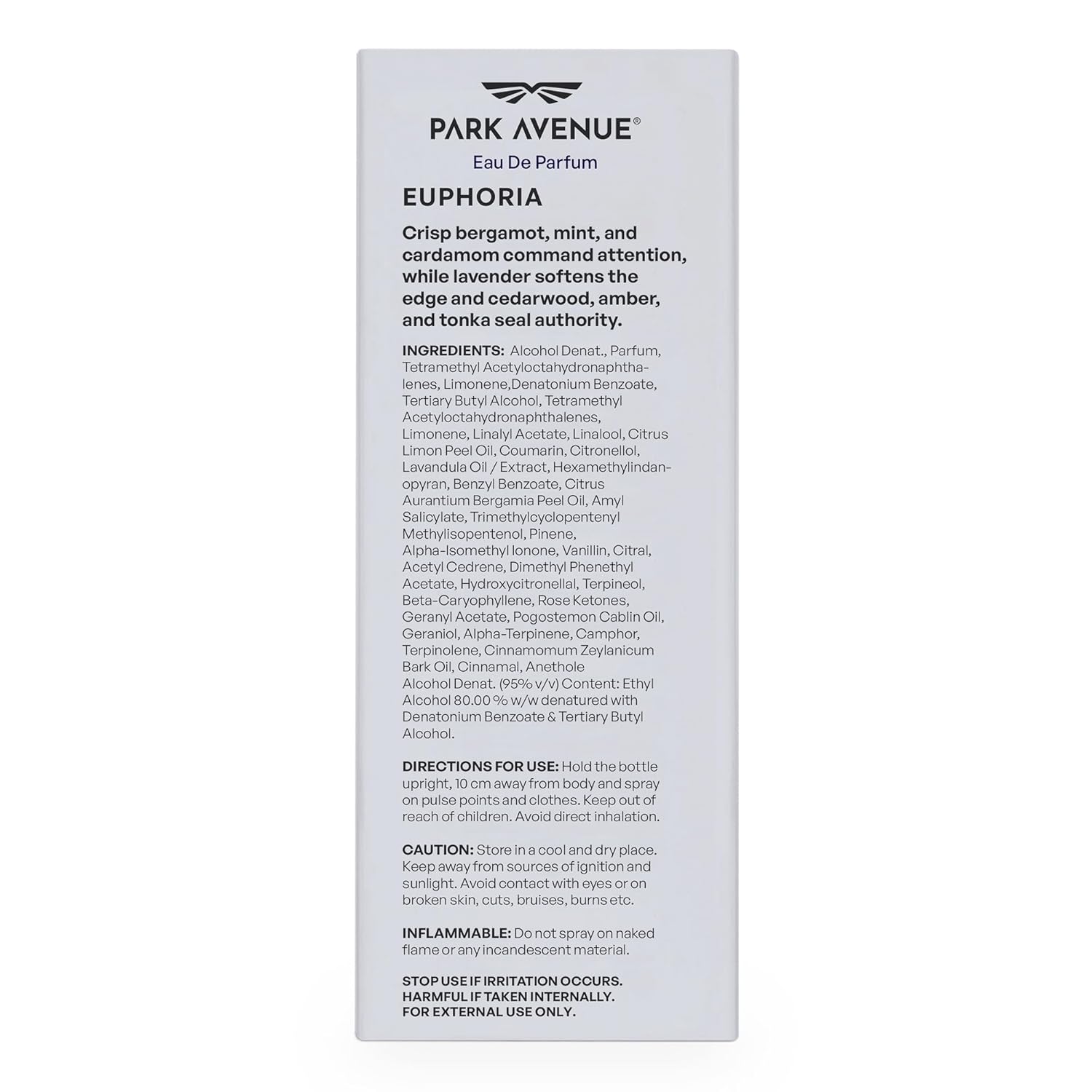 Park Avenue Euphoria, Eau De Parfum Men, 100ml
