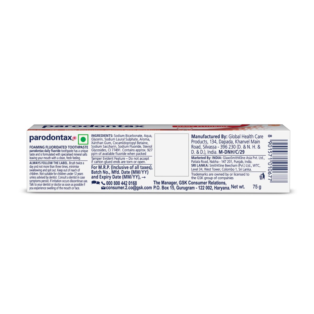 Parodontax Toothpaste Expert Gum Care