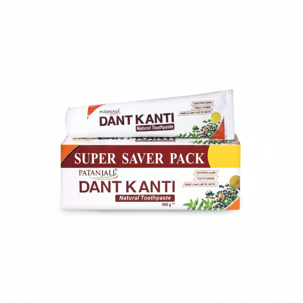 Patanjali Dant Kanti Natural Toothpaste 800G (200G X 4)