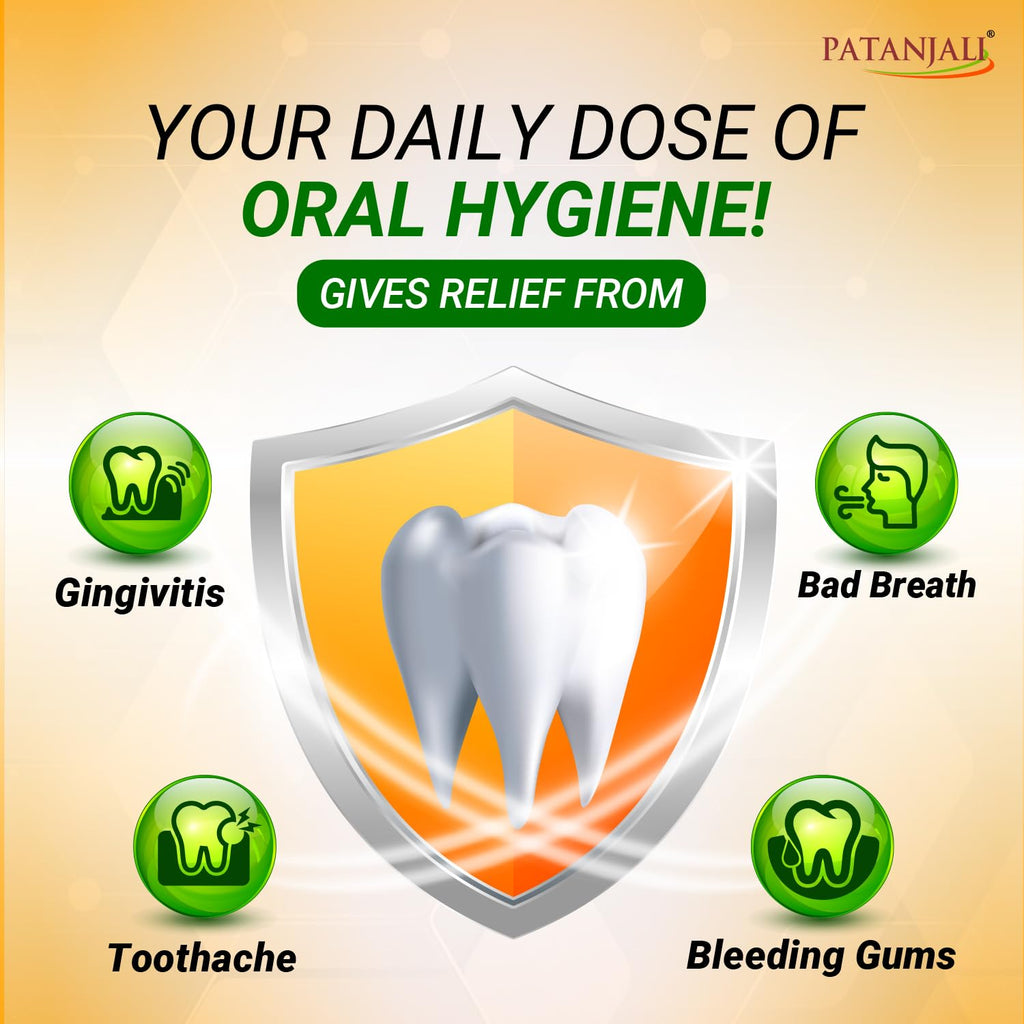 Patanjali Dant Kanti Natural Toothpaste 800G (200G X 4)