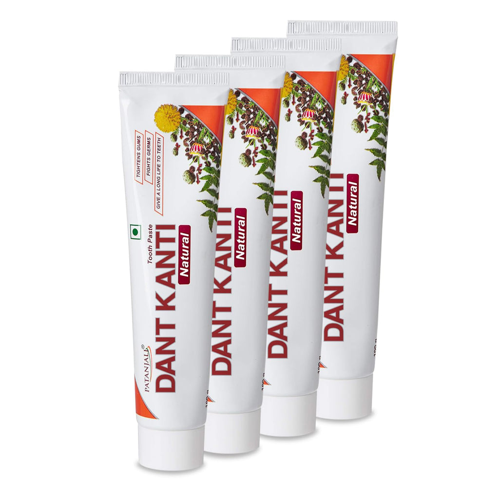 Patanjali Dant Kanti Natural Toothpaste 800G (200G X 4)
