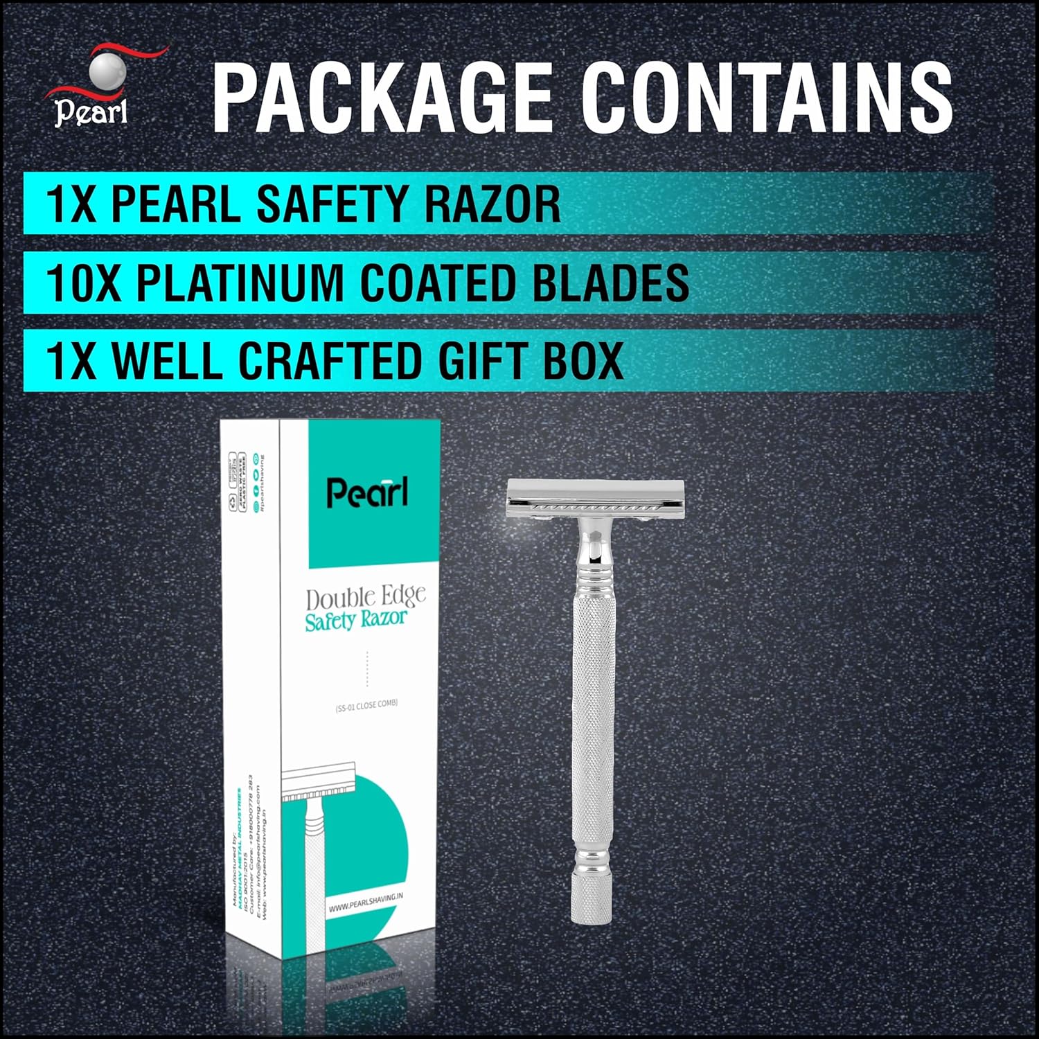 Pearl Shaving Double Edge Safety Razor