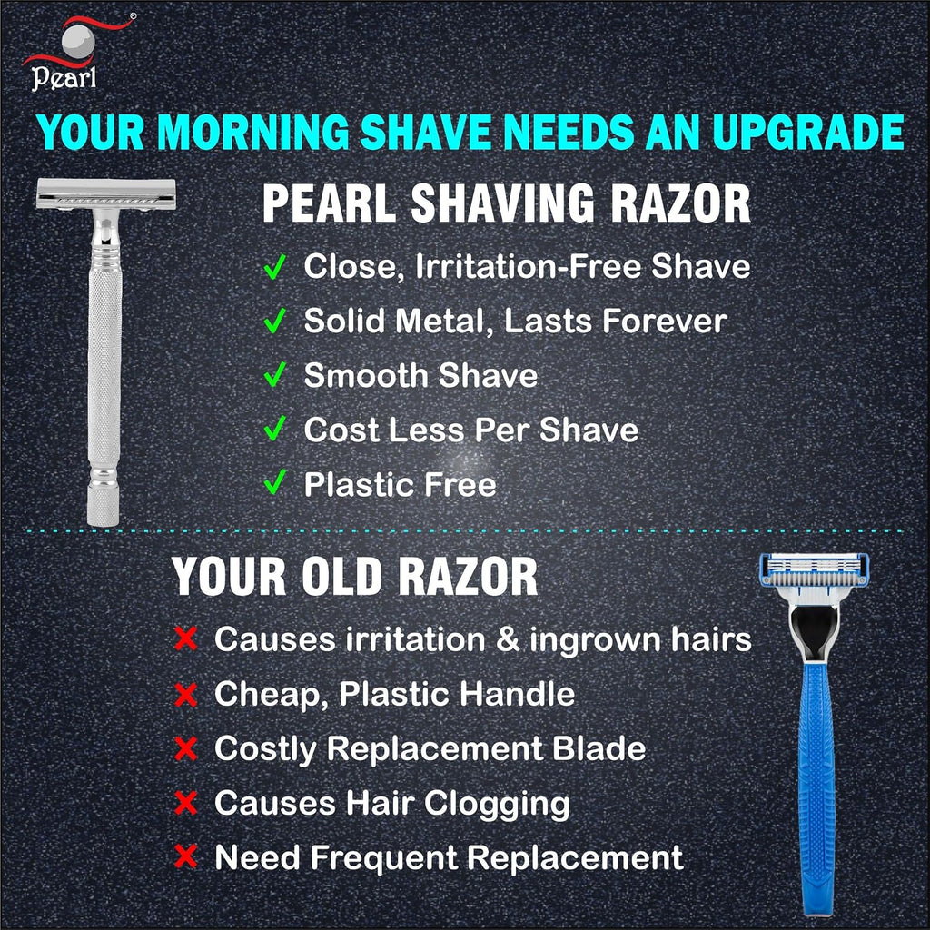Pearl Shaving Double Edge Safety Razor
