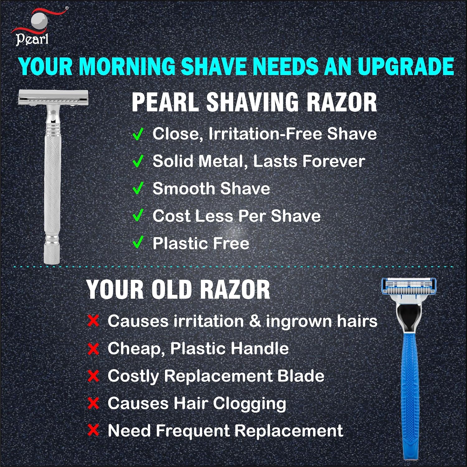 Pearl Shaving Double Edge Safety Razor