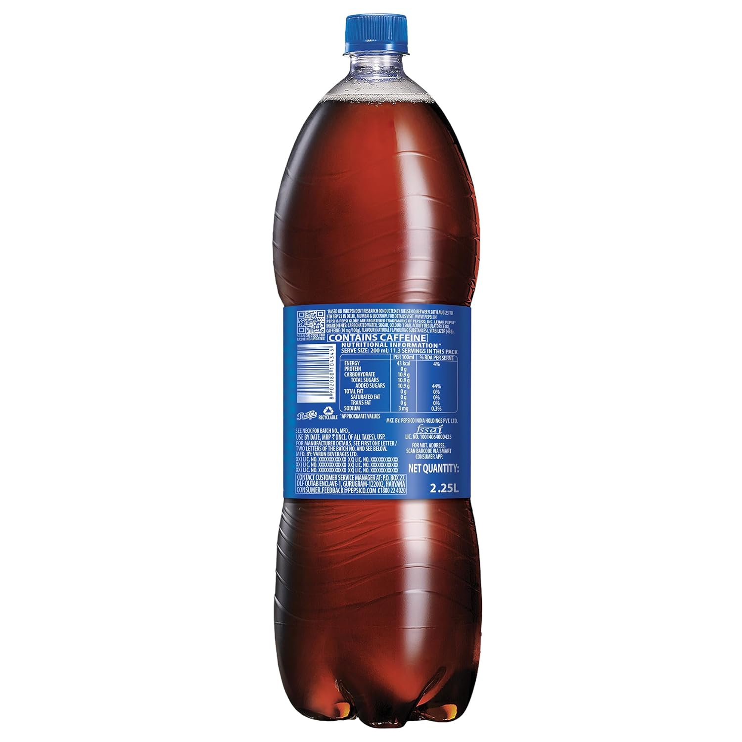 Pepsi Soft Drink - 2.25L, Bottle