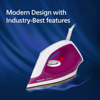 Philips Dry Iron DST0610/30 with 3 year warranty (World No.1 Ironing Brand) Powerful 1000 Watts