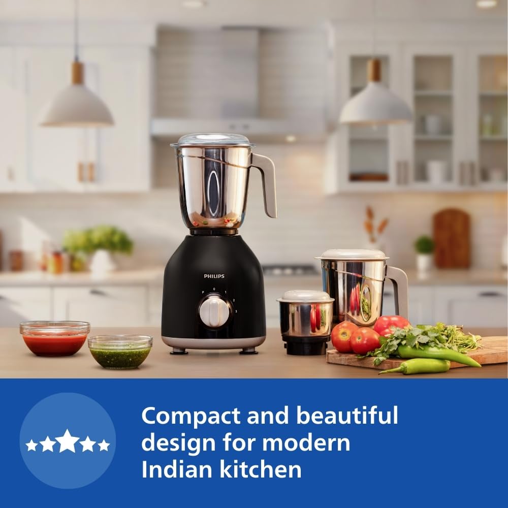 Philips HL7756 Mixer Grinder 750 watt with 3 Stainless Steel Jars